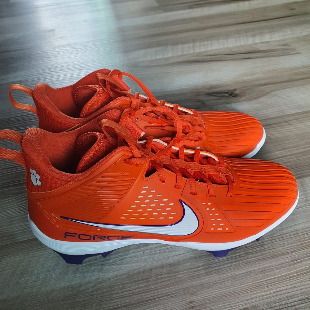 Nike Force Savage Pro 3 Clemson Tigers Football Cleats FJ5748-801 Men's Size 13